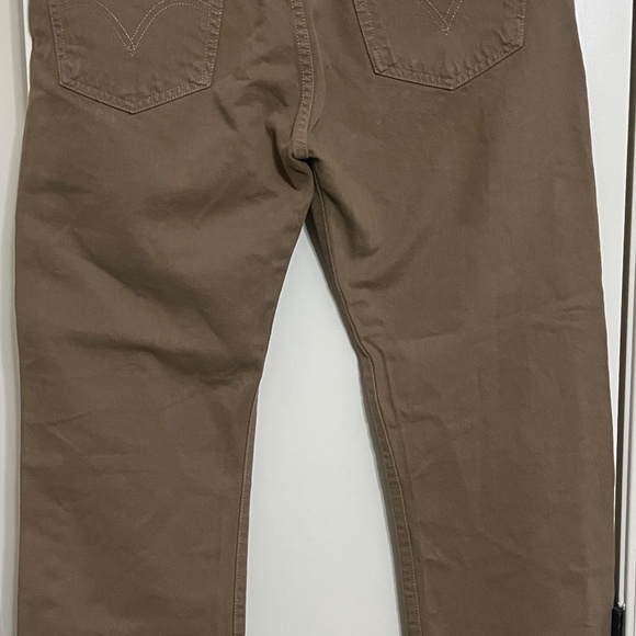 Levi's Men's Denim 501 Original Shrink to Fit Button Fly Jeans Brown 38x32 - Picture 2 of 5